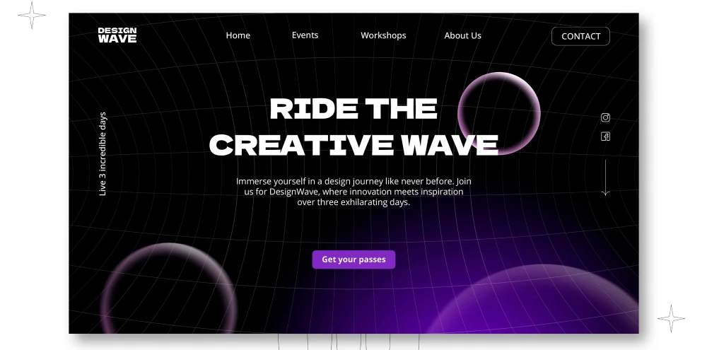 Dark Mode Theme web design