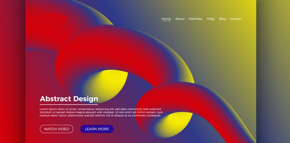 Vivid Colors & Contrast web design